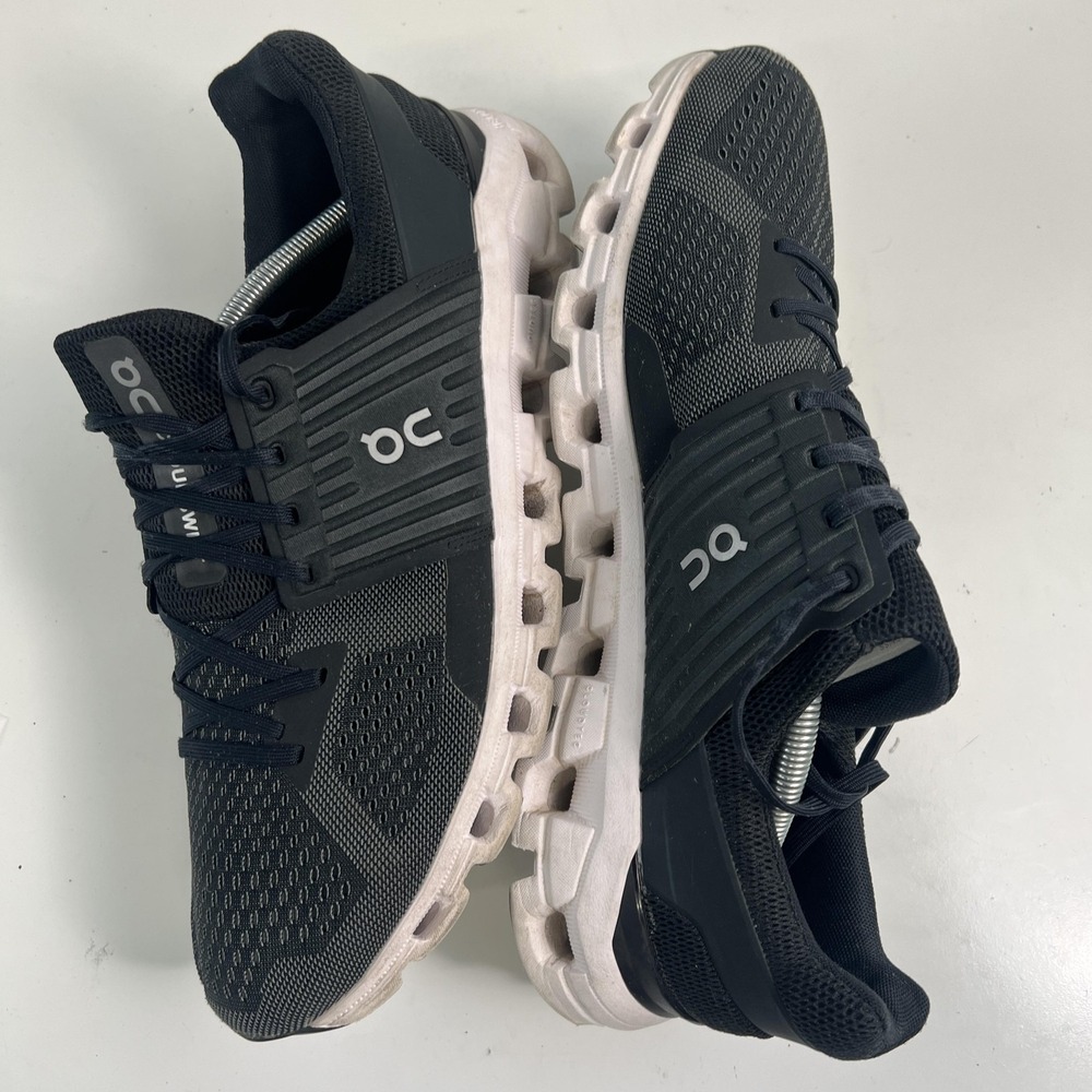 On Cloudswift Shoes Mens Size 12 Black Mesh CloudTec Road Running Sneakers